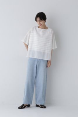 ヒューマンウーマン（human woman）/◆インドピンタックコットンボイルブラウス human woman(ヒューマン ウーマン)の◇インドピンタックコットンボイル