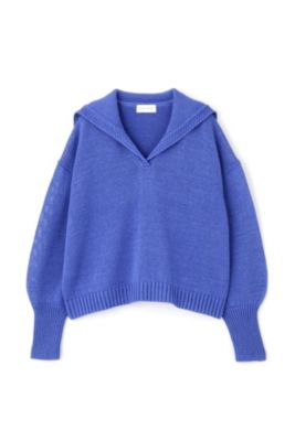 human woman / ヒューマンウーマン ◆ギマコットンセーラーカラープルオーバー human woman(ヒューマン ウーマン)の◇ギマコットンセーラー
