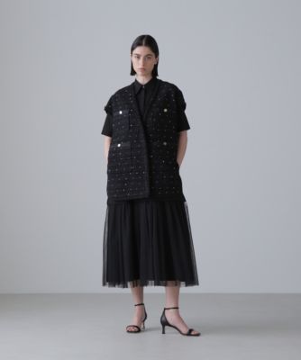 ADORE(アドーア)の◇フラワースパングルツィードジャケット通販