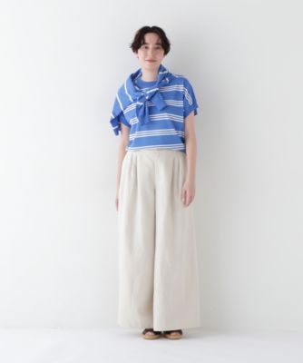 human woman(ヒューマン ウーマン)の◇リネンタック入りバギーパンツ