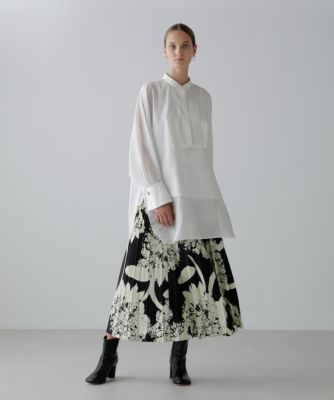 今季美品●アドーアADORE●スキージーアートプリントスカート¥68200 ADORE｜アドーアのスカート通販｜ELLE SHOP (エル・ショップ)