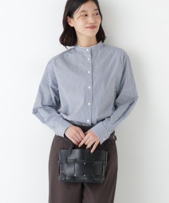 human woman(ヒューマン ウーマン)の◇ドビーストライプレースカラー