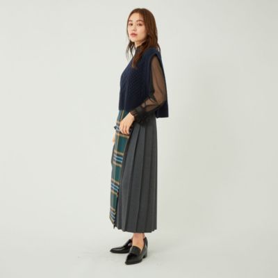 UNITED ARROWS green label relaxing 【別注】＜O'NEIL OF DUBLIN＞パネル キルト 88 スカート