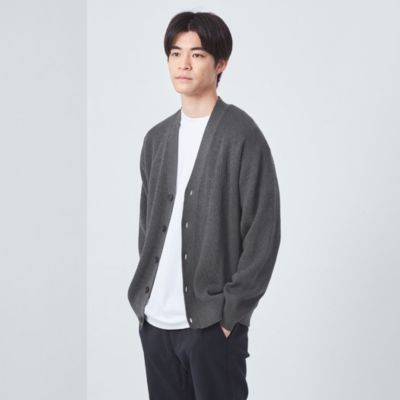 UNITED ARROWS green label relaxing：MEN'S(ユナイテッドアローズ グリーンレーベル リラクシング)のコットン  アゼ Vネック カーディガン通販 | 集英社HAPPY PLUS STORE