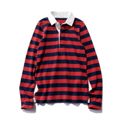 マディソンブルー　SLIM FIT RUGBY SH BORDER MADISONBLUE(マディソンブルー)のSLIM FIT RUGBY SHIRT COTTON BORDER