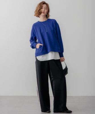 23区 2025 【Oggi2月号掲載】カラー スウェット 38 青 23区 L(ニジュウサンク エル)の【WEB&一部店舗限定カラーあり