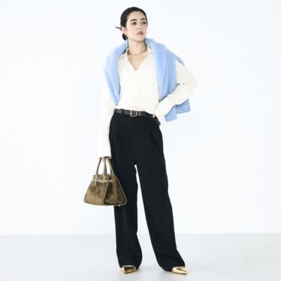 Rooomin様新品未使用NOLLEY'S Sophi リラックスツイルダブルジ NOLLEY'S sophi(ノーリーズソフィー)のウォッシャブル強撚ツイルワイド