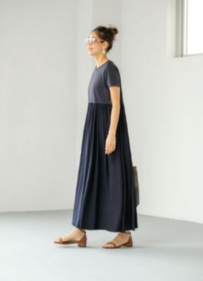 STYLE DELI 【重ね着対応】ドッキングギャザーワンピース
