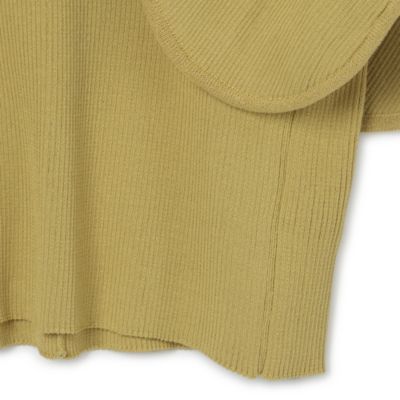 AKIRANAKA round panel sleeve knit pullover
