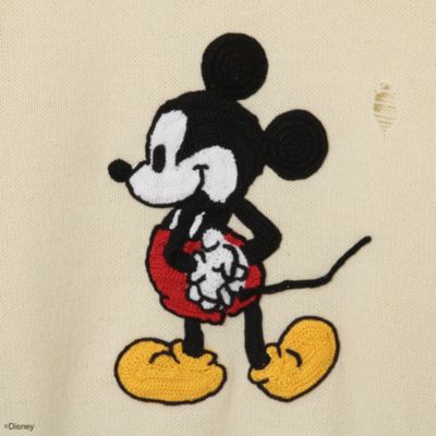 FORSOMEONE MICKEY DAMAGE SWEATER