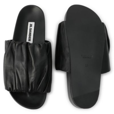 JIL SANDER 靴 ジルサンダー シューズ サンダル ギャザー 楽天市場】JIL SANDER ジルサンダー スライドサンダル J15WP0065