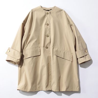 MACKINTOSH(マッキントッシュ)の【HPS別注】HUMBIE ノーカラーコート（裏地レオパード柄）通販 | 集英社HAPPY PLUS  STORE