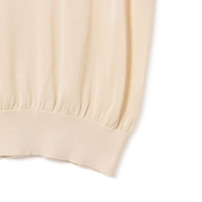 SLOANE スローン ワイドフィットシルク ノースリーブ モックネック SLOANE(スローン)の18G天竺 ワイドフィットシルク 半袖モックネック