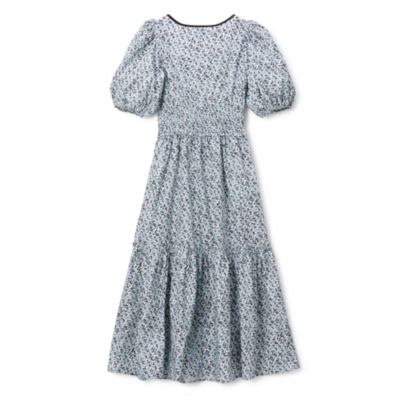 GANNI(ガニー)のPrinted Cotton Long Smock Dress通販
