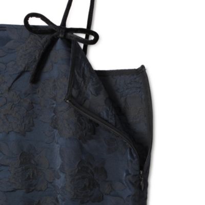 GANNI(ガニー)のBotanical Jacquard Strap Midi Dress通販