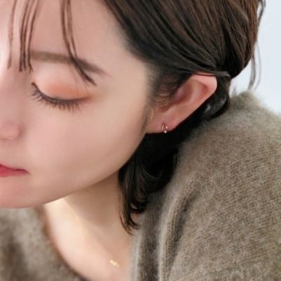 【K10】リーフダイヤモンドピアス Phoebe(フィービィー)の【K10】リーフダイヤモンドピアス通販