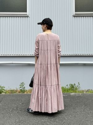 ne Quittez pas(ヌキテパ)のCOTTON VOILE TIERED MAXI DRESS通販
