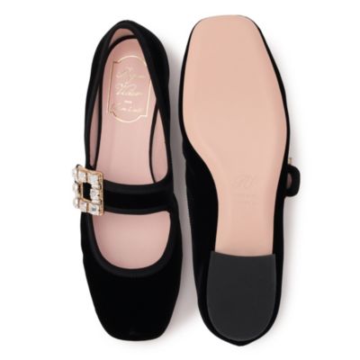 日本限定【Precious掲載】ロジェ ヴィヴィエ バレリーナシューズ レッド Woman トレ ヴィヴィエ パテントレザー ストラップ