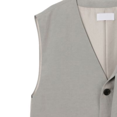 MARGE(マージ)のSingle breasted ruffle gilet通販 | 集英社HAPPY PLUS