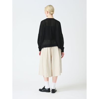 mizuiro ind(ミズイロインド)のコットンリネンキュロットパンツ