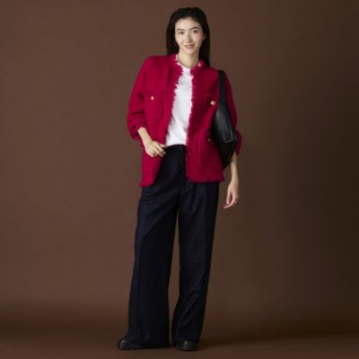 ADAWAS 　KNIT TWEEDジャケット TWEED KNIT JACKET