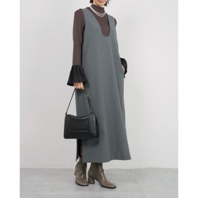 M7days【高垣麗子さんコラボ】Uネックジャンパースカート