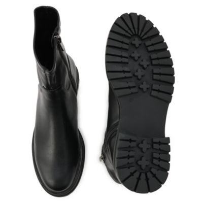 【美品】Mollini モリーニ 23.5㎝ 厚底ストレッチブーツ 黒　現行 Mollini ブーツ 追加「Mollini/モリーニ」厚底 ストレッチブーツ