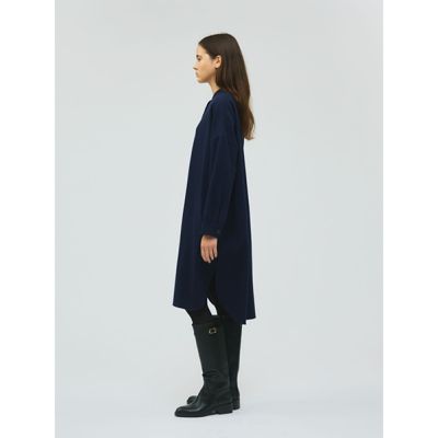 mizuiro ind(ミズイロインド)のスタンドカラーシャツワンピース通販