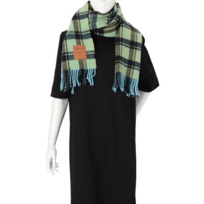 GANNI(ガニー)のDouble Face Wool Check Scarf通販 | mirabella