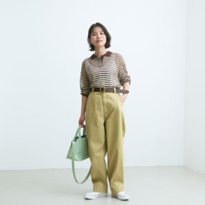 【新品未使用】emmi エミ　シアーボーダーポロニット　26SS シアーボーダーポロニット(Tシャツ/カットソー)｜トップス｜emmi（エミ