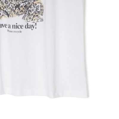 GANNI(ガニー)のBasic Jersey Leopard Relaxed T－shirt通販