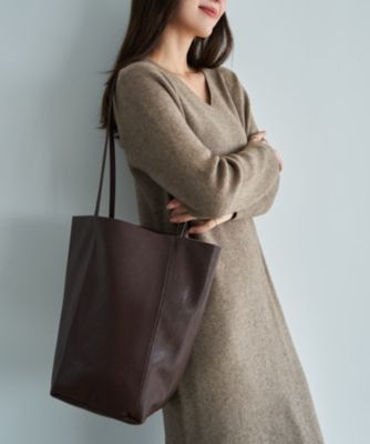STYLE DELI(スタイルデリ)の本革切りっぱなしバケツトートバッグ通販