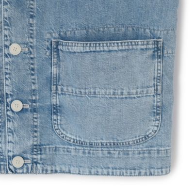 pas de calais(パドカレ)の26SS ナチュラル／ムラ糸デニムジャケット