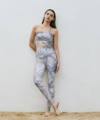 【セットアップ】Julier プレミアムフロースーパーハイレギンス　トップス Julier(ジュリエ)のpalm treeプリントスーパーハイレギンス通販