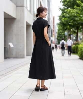 STYLE DELI(スタイルデリ)の綿混ニュアンス質感シャツワンピース通販