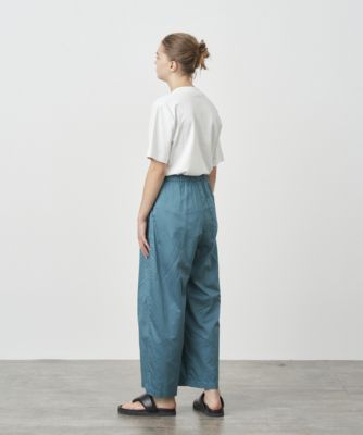 ATON(エイトン)のMICRO COTTON SATIN | タックワイドパンツ通販