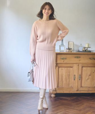 ANY SIS(エニィスィス)の【セットアップ対応】スフレケーブルニット