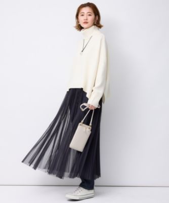 【新品タグ付き】23区 チュールプリーツスカート レディース38(9) 23区(ニジュウサンク)の【洗える】チュール プリーツ スカート