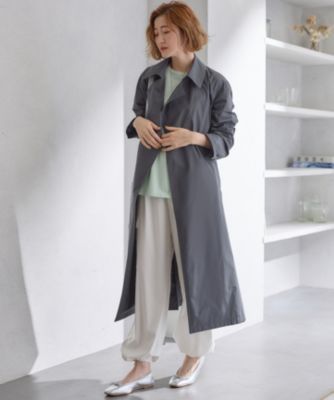 【23区】新品未使用 44 LIMONTA メモリータフタ トレンチコート 撥水 VERY3月号掲載/撥水加工/洗える】LIMONTA ハイカウントメモリー