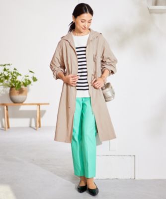 自由区フーデッドコート美品 自由区(ジユウク)の【SHIHOさん着用・撥水加工・UVケア・洗える