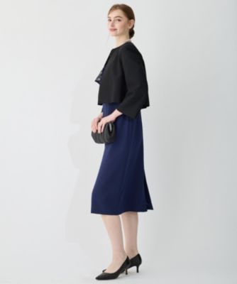 タグ付き☆23区　スパンコールレース　フリルコンビドレス セール】 【APPLAUDIR】スパンコールレース フリルコンビドレス