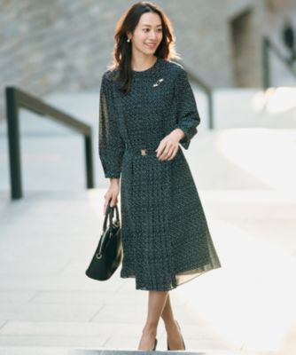 自由区(ジユウク)の【洗える】ライトサテン ワンピース通販