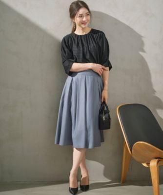 組曲(クミキョク)のタックフレアカラースカート通販 | 集英社HAPPY