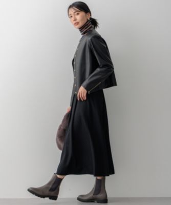【美品】23区 ニジュウサンク シングル ライダース ノーカラー ラムレザー 23区｜ラムレザー ノーカラージャケット | Rakuten Fashion(楽天
