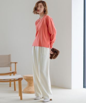 23区(ニジュウサンク)の【洗える】ヴィスコースストレッチ ミラノリブ