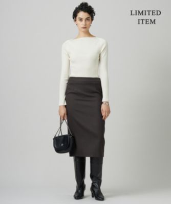 ICB - 【美品】　ICB エクストラファインメリノ ボートネックプルオーバー ICB L(アイシービー エル)の【WEB限定】 エクストラファイン