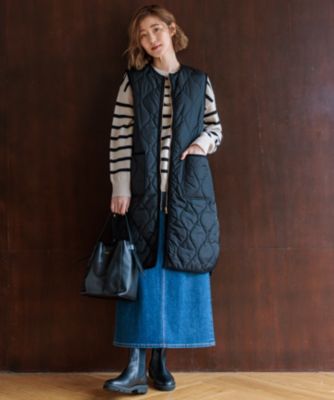 23区　今季　2025 パディング　ジレ 撥水加工】中綿 パディング ジレ / 23区 | ファッション通販 【公式