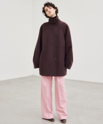 BEIGE，(ベイジ)のGABELLE / ミドル丈スタンドカラーウールコート通販