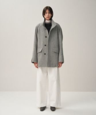 大人の上質  ATON(エイトン)のBABY ALPACA | スタンドフィールドコート通販 ジャケット・アウター