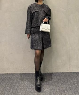 sheller ギンガムツイードキュロット